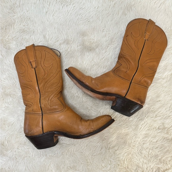 1977 Stewart Boot Inc Authentic Leather Cowboy Boots - Picture 10 of 10